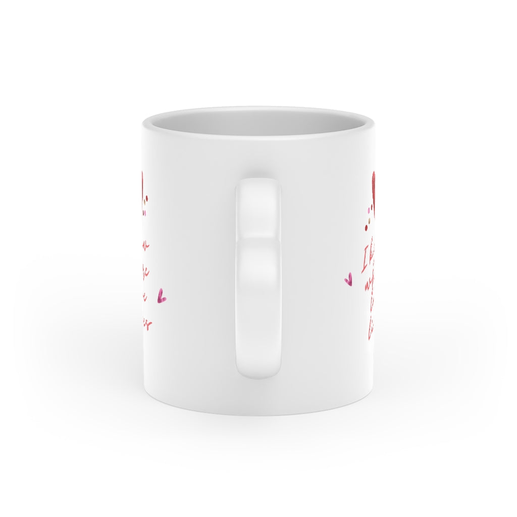 "I Know Where Love Lives" Heart Shaped Mug