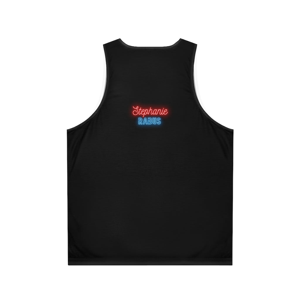 Unisex "Buying Time, Living Now" Tank Top (AOP)